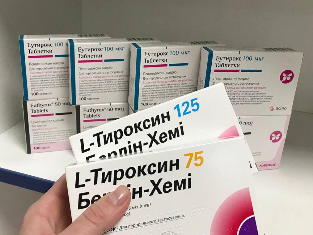 L-тироксин та Еутирокс в аптеках “Конекс”
